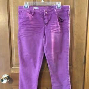 Purple jeans